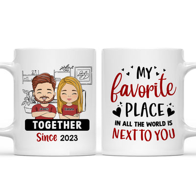Next To You - Personalized Custom Coffee Mug