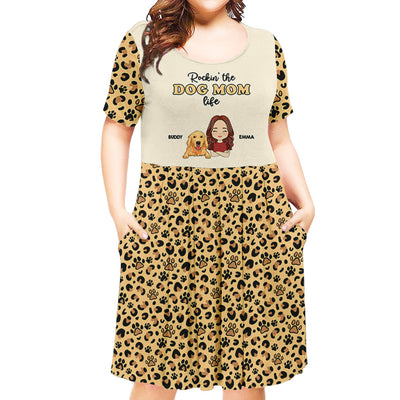 Rockin Dog Mom - Personalized Custom Casual Dress