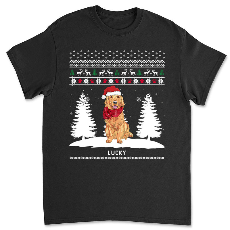 Winter Dog - Personalized Custom Unisex T-shirt