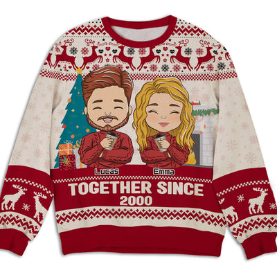 Together Christmas - Personalized Custom All-Over-Print Sweatshirt