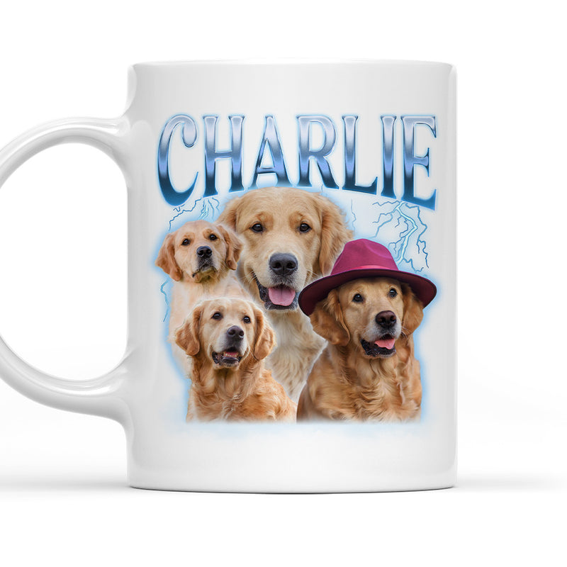 Custom Pet Face Vintage Version 9 - Personalized Custom Coffee Mug