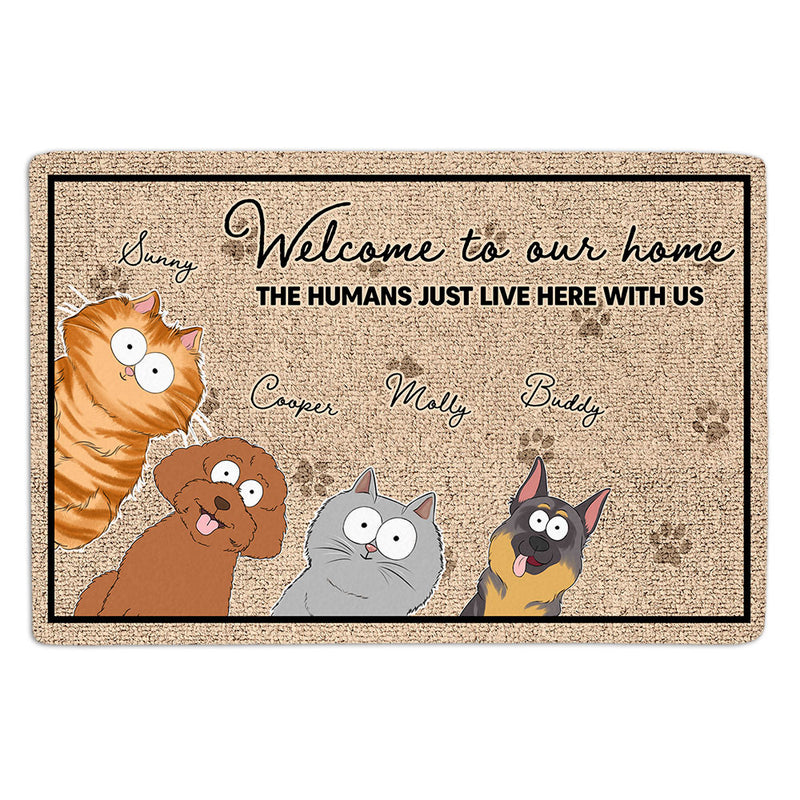 Hope You Like Fur Babies - Personalized Custom Doormat