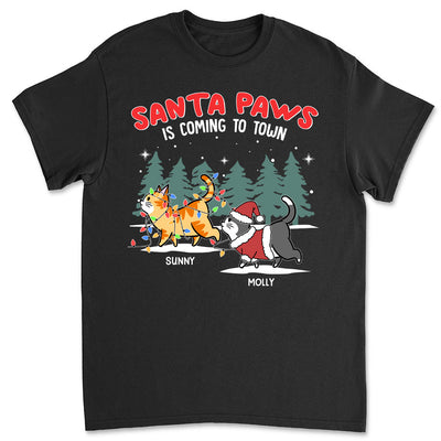 The Santa Paws - Personalized Custom Unisex T-shirt