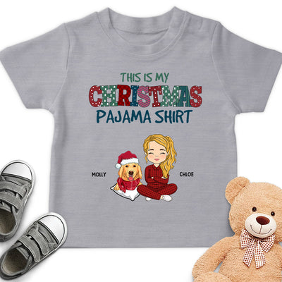 Pets Christmas Pajama - Personalized Custom Youth T-shirt
