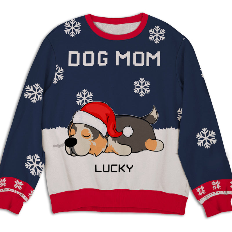 Fur Mom Dad Winter - Personalized Custom All-Over-Print Sweatshirt