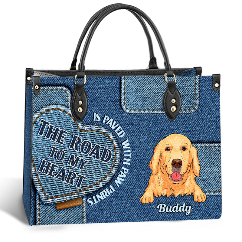 Road To My Heart - Personalized Custom Leather Bag