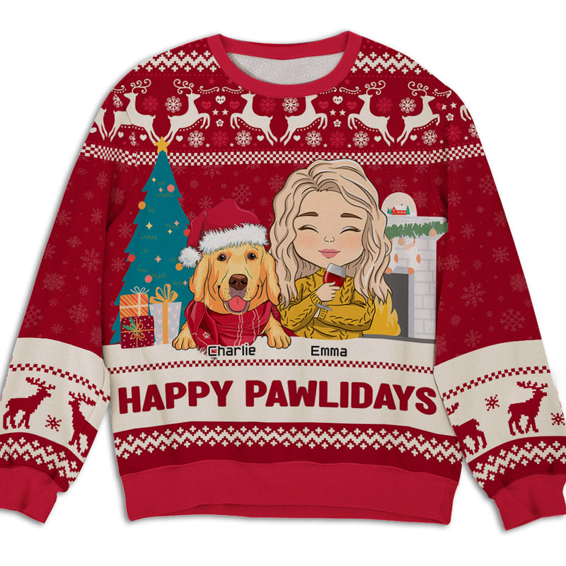 Pawlidays With Pets 2 - Personalized Custom All-Over-Print Sweatshirt