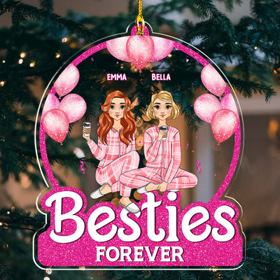 Besties Forever - Personalized Custom Acrylic Ornament