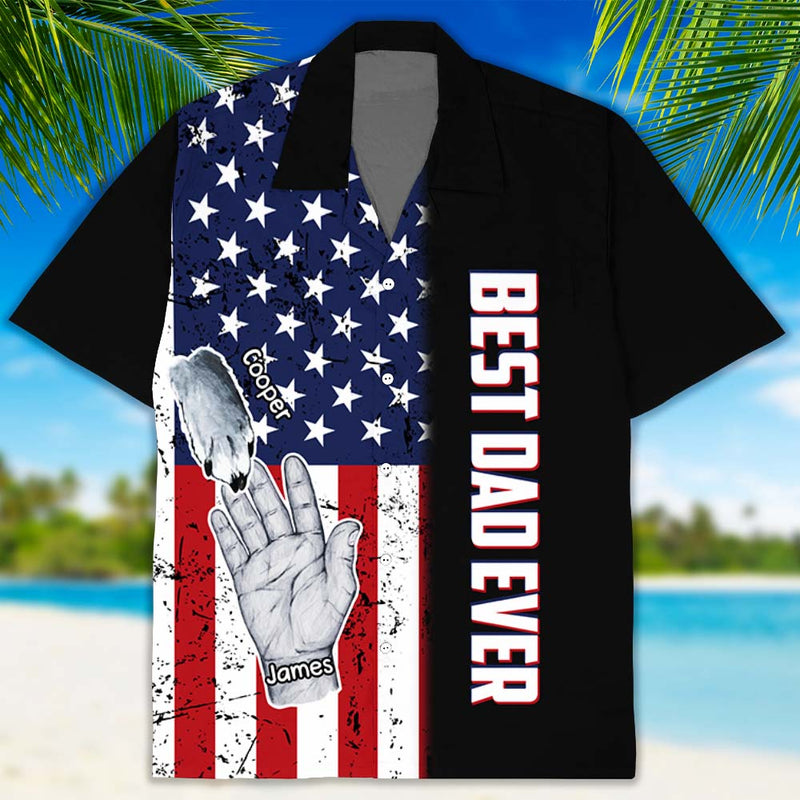 Dad Hand - Personalized Custom Hawaiian Shirt