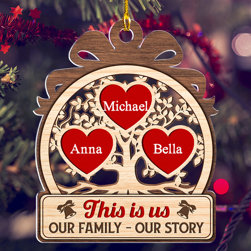 Our Family Custom Quote - Personalized Custom Acrylic Ornament