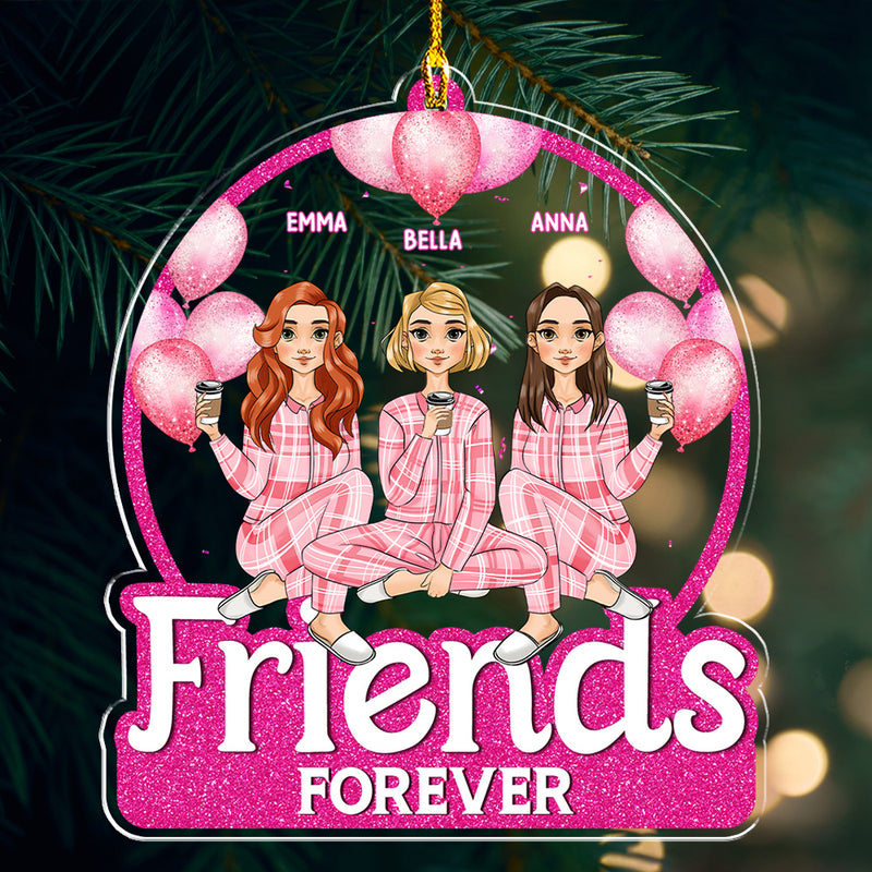 Besties Forever - Personalized Custom Acrylic Ornament