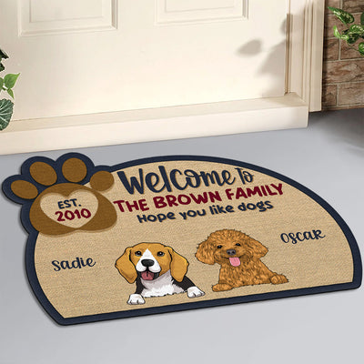 Welcome To Our Family - Personalized Custom Doormat