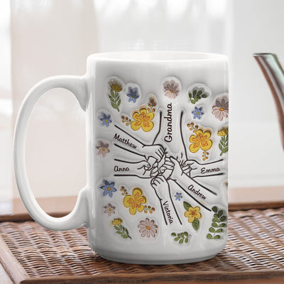 You Hold Our Hands, Also Our Hearts - Personalized Custom 3D Inflated Effect Mug