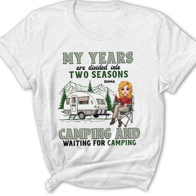 Years Of Camping - Personalized Custom Women's T-shirt