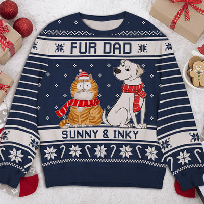 Christmas With Pet - Personalized Custom All-Over-Print Sweatshirt