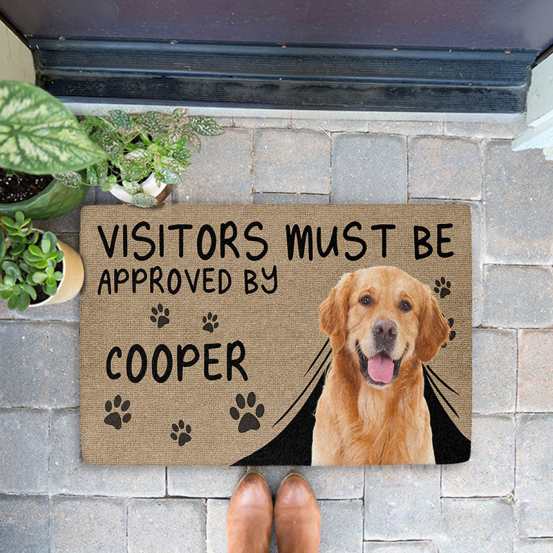 Approved By Pet Photo - Personalized Custom Doormat