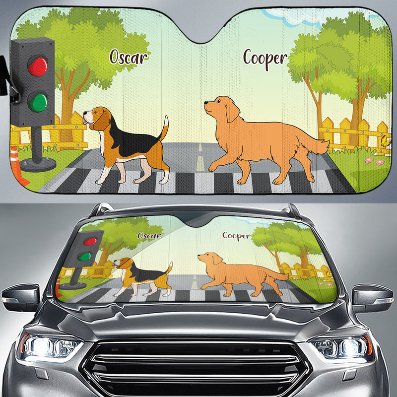 Cross The Road - Personalized Car Sunshade