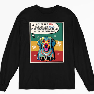 Favorite Face To Lick - Personalized Custom Long Sleeve T-shirt