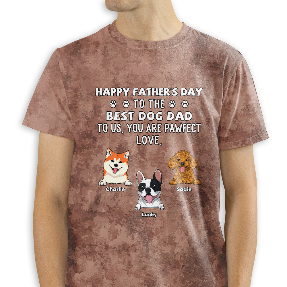Best Dog Dad - Personalized Custom All-over-print T-shirt