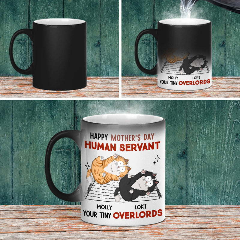 Human Servant Your Tiny Overlords - Personalized Custom Color Changing Mug