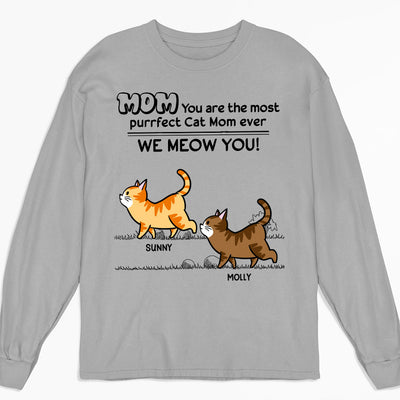 We Meow You - Personalized Custom Long Sleeve T-shirt