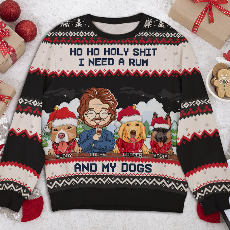 Beer & Dog - Personalized Custom All-Over-Print Sweatshirt