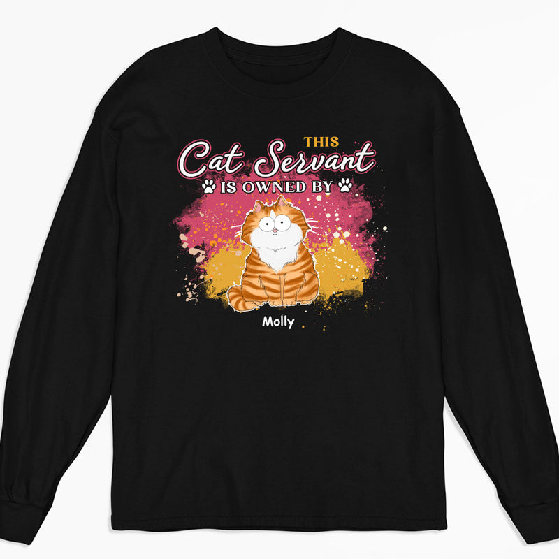 This Cat Servant - Personalized Custom Long Sleeve T-shirt