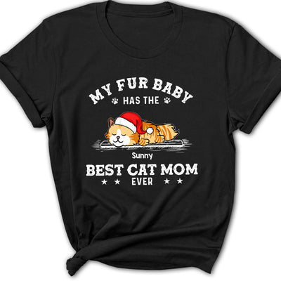 The Best Cat Dad - Personalized Custom Women's T-shirt