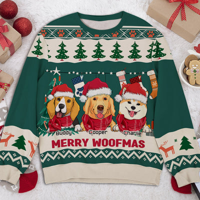 Pawlidays Winter - Personalized Custom All-Over-Print Sweatshirt