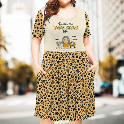 Rockin Dog Mom - Personalized Custom Casual Dress