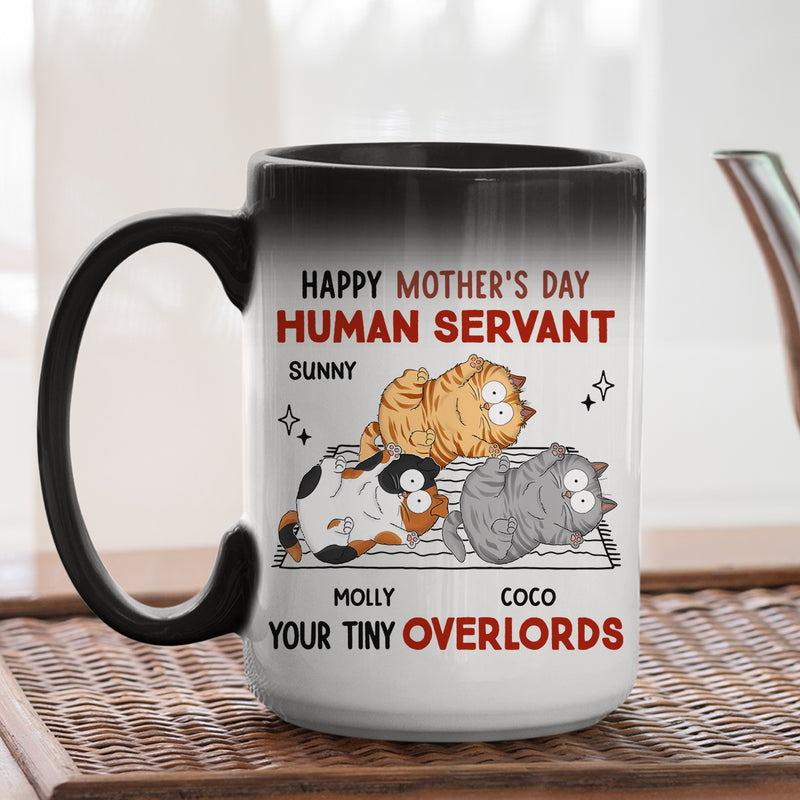 Human Servant Your Tiny Overlords - Personalized Custom Color Changing Mug