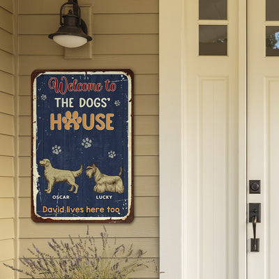 Welcome To House - Personalized Custom Metal Sign