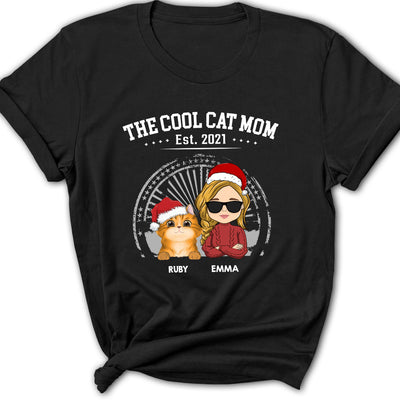 The Cool Cat Dad - Personalized Custom Women's T-shirt