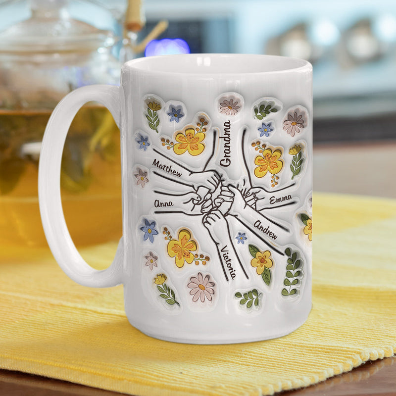 You Hold Our Hands, Also Our Hearts - Personalized Custom 3D Inflated Effect Mug