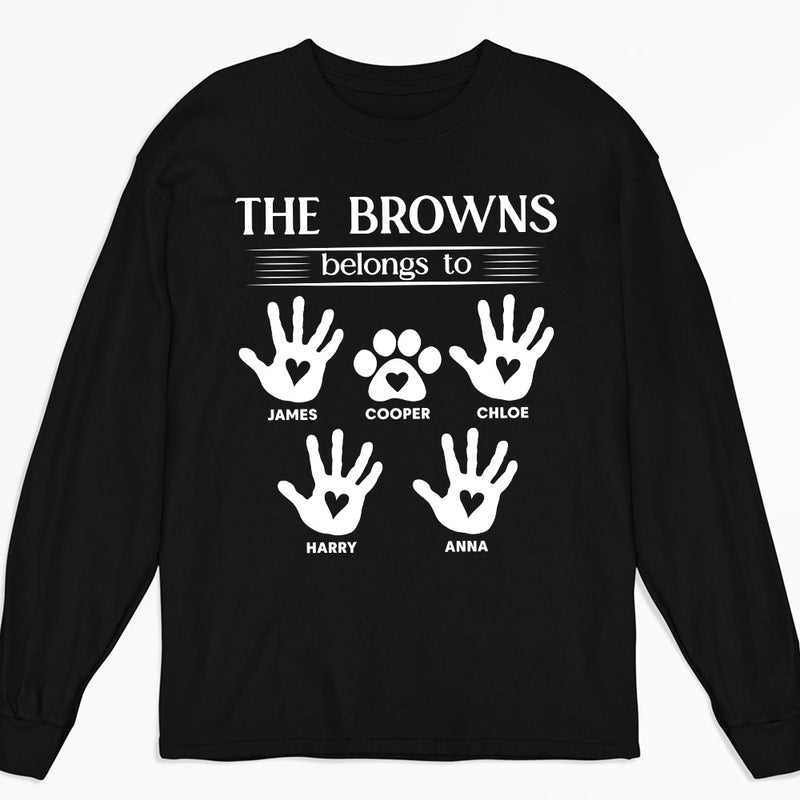 Favorite Belongs To - Personalized Custom Long Sleeve T-shirt