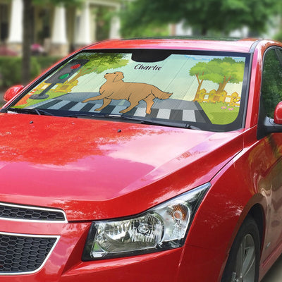 Cross The Road - Personalized Car Sunshade