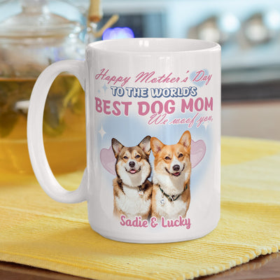 To The World Best Dog Mom - Personalized Custom Coffee Mug