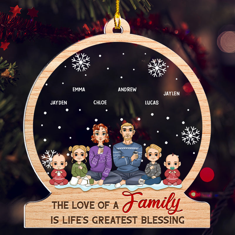 The Love Of Family - Personalized Custom Acrylic Ornament