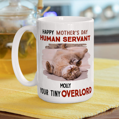 Human Servant Your Tiny Overlords - Personalized Custom Coffee Mug