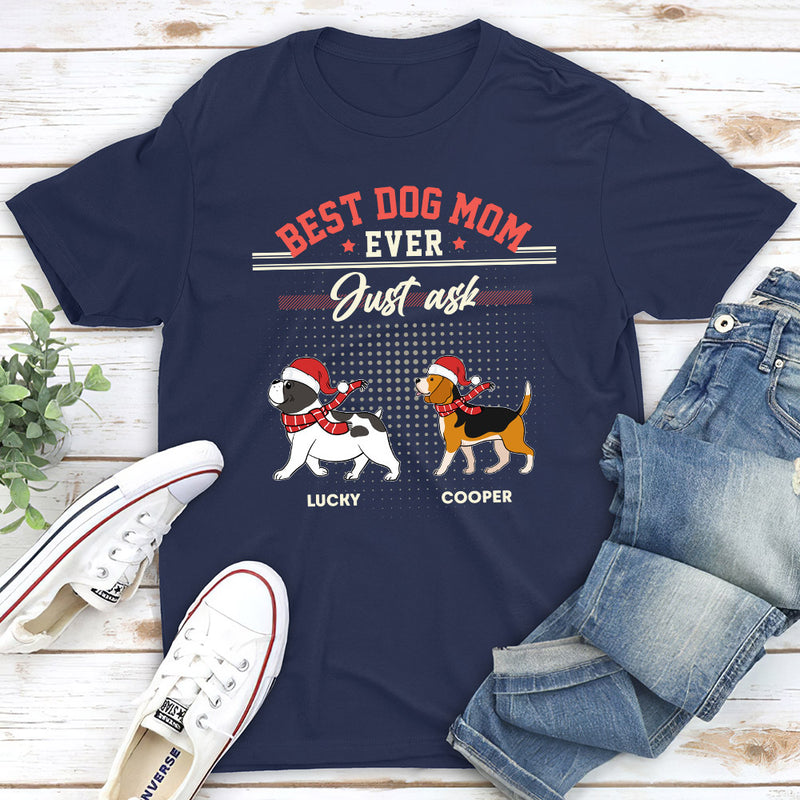 Dog Dad Just Ask - Personalized Custom Unisex T-shirt