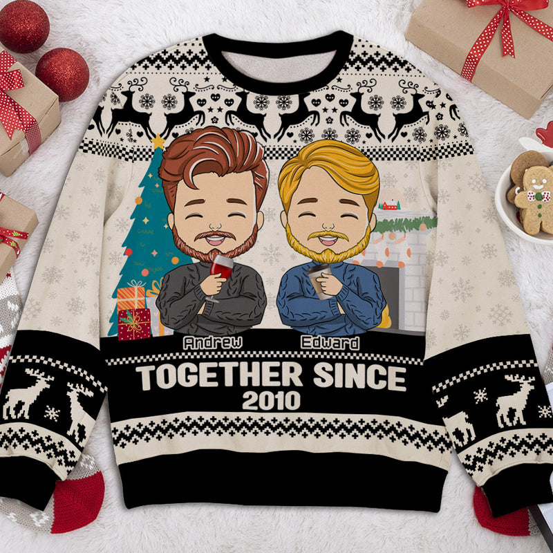 Together Christmas - Personalized Custom All-Over-Print Sweatshirt