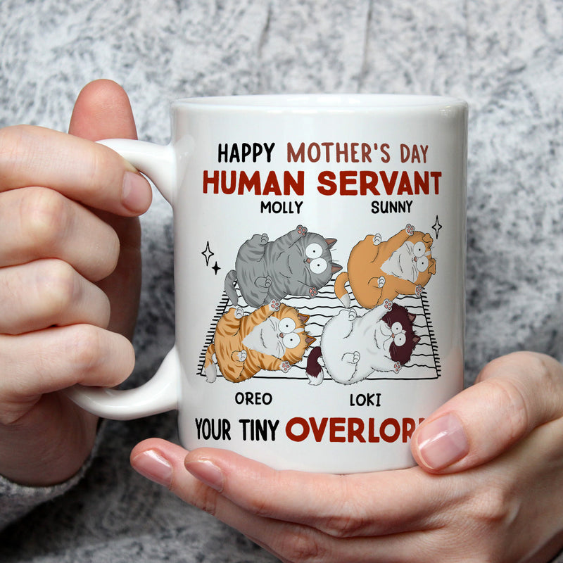 Human Servant Your Tiny Overlords - Personalized Custom Coffee Mug