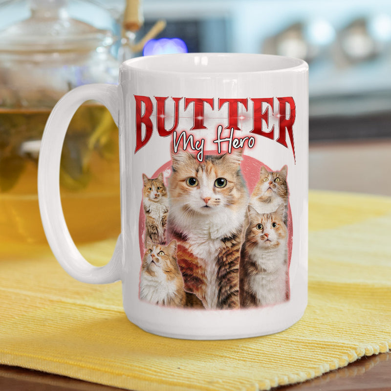 Custom Pet Face Vintage Version 5 - Personalized Custom Coffee Mug