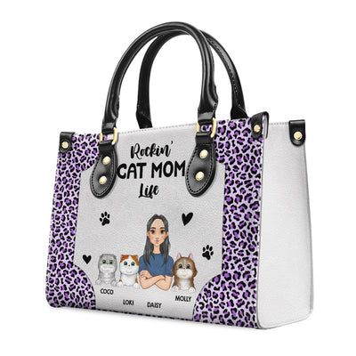 Dog Mom Better Life - Personalized Custom Leather Bag