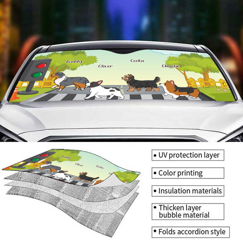 Cross The Road - Personalized Car Sunshade