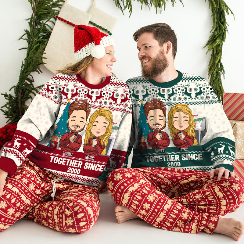 Together Christmas - Personalized Custom All-Over-Print Sweatshirt