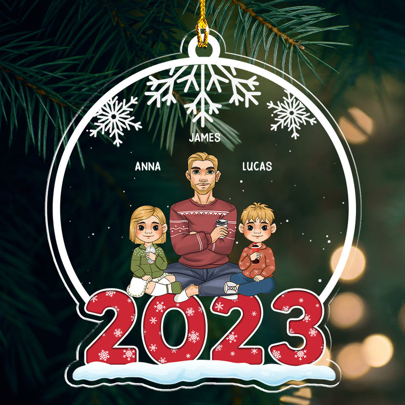 My Family 2023 - Personalized Custom Acrylic Ornament