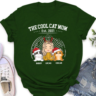 The Cool Cat Dad - Personalized Custom Women's T-shirt