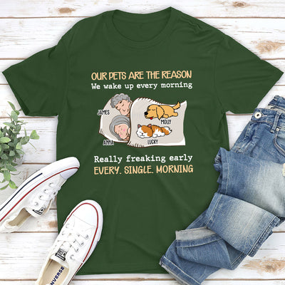 My Pet Reason Couple 2 - Personalized Custom Unisex T-shirt