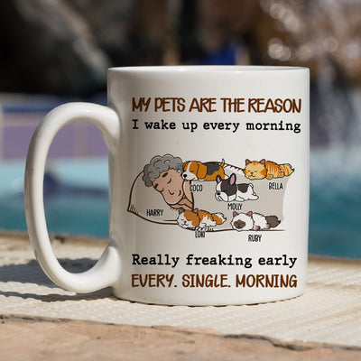 My Pet Is The Reason - Personalized Custom Coffee Mug